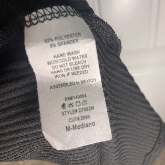 Jessica Simpson Black ribbed tank top wrap maxi dress - Picture 6 of 6